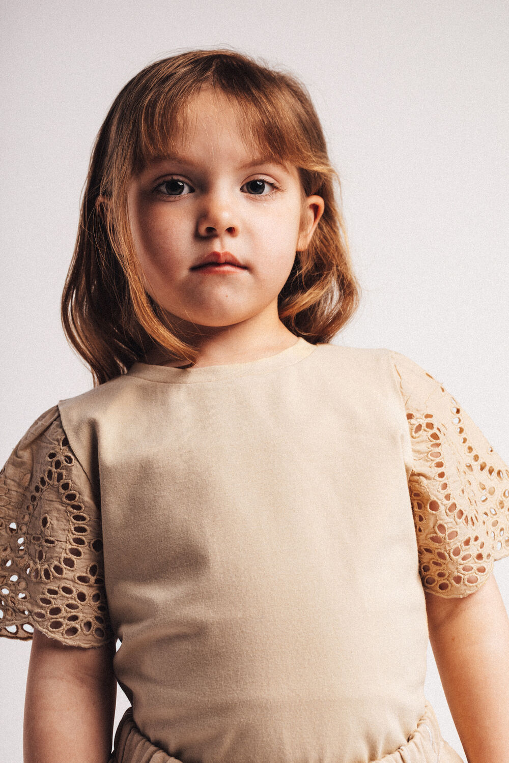 Beige BAJE STUDIO T-shirt BLESS - large