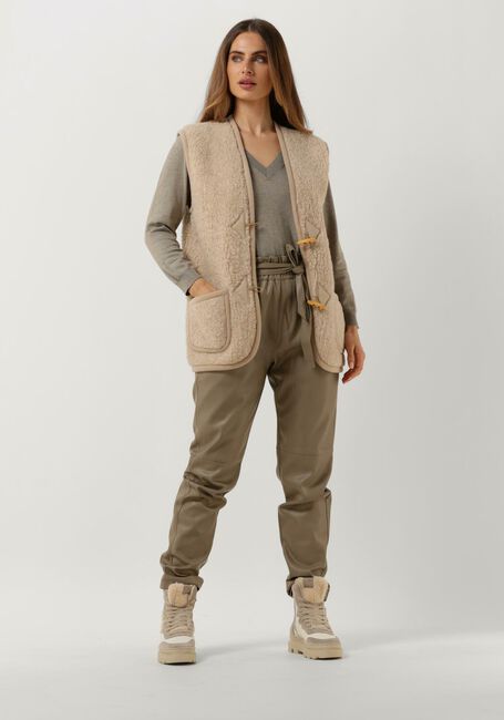 Beige MINUS Hose JAYDA PU PANT - large