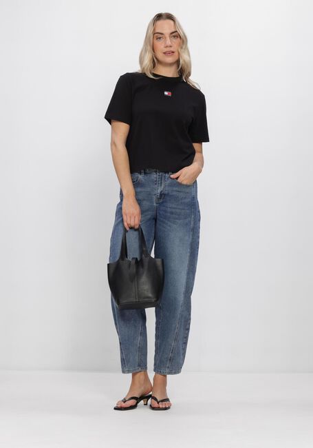 Schwarze TOMMY JEANS T-shirt TJW BXY BADGE TEE EXT - large