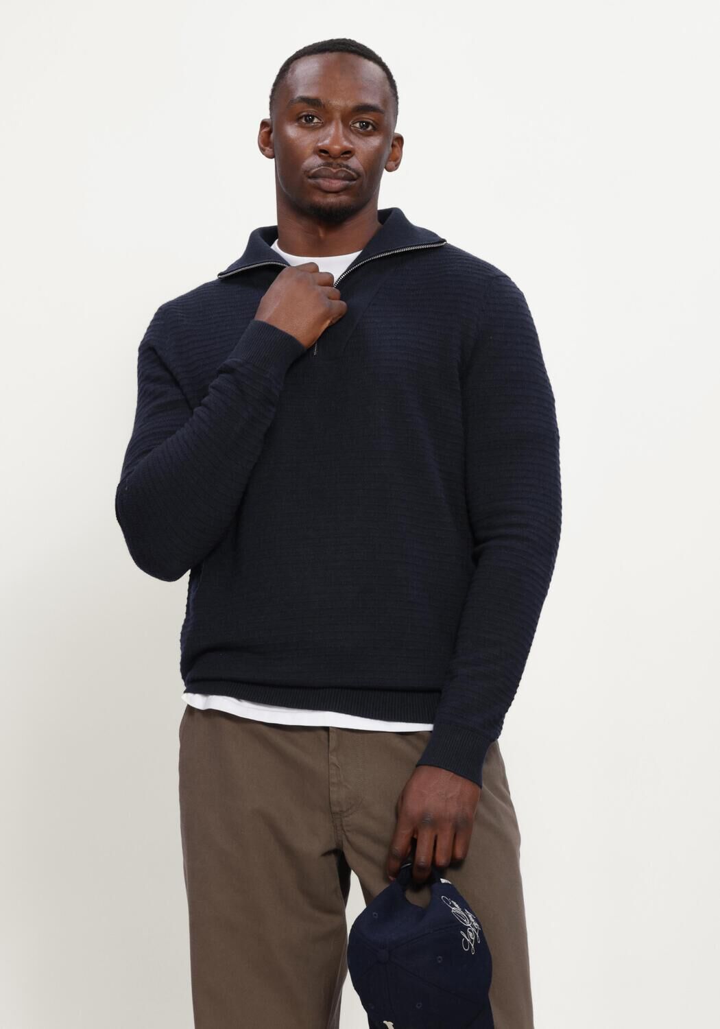 Dunkelblau BLUE INDUSTRY Pullover KNITWEAR - large