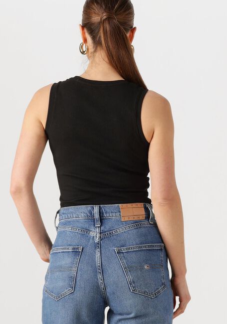 Schwarze TOMMY JEANS Top TJW ESSENTIAL RIB TANK EXT - large