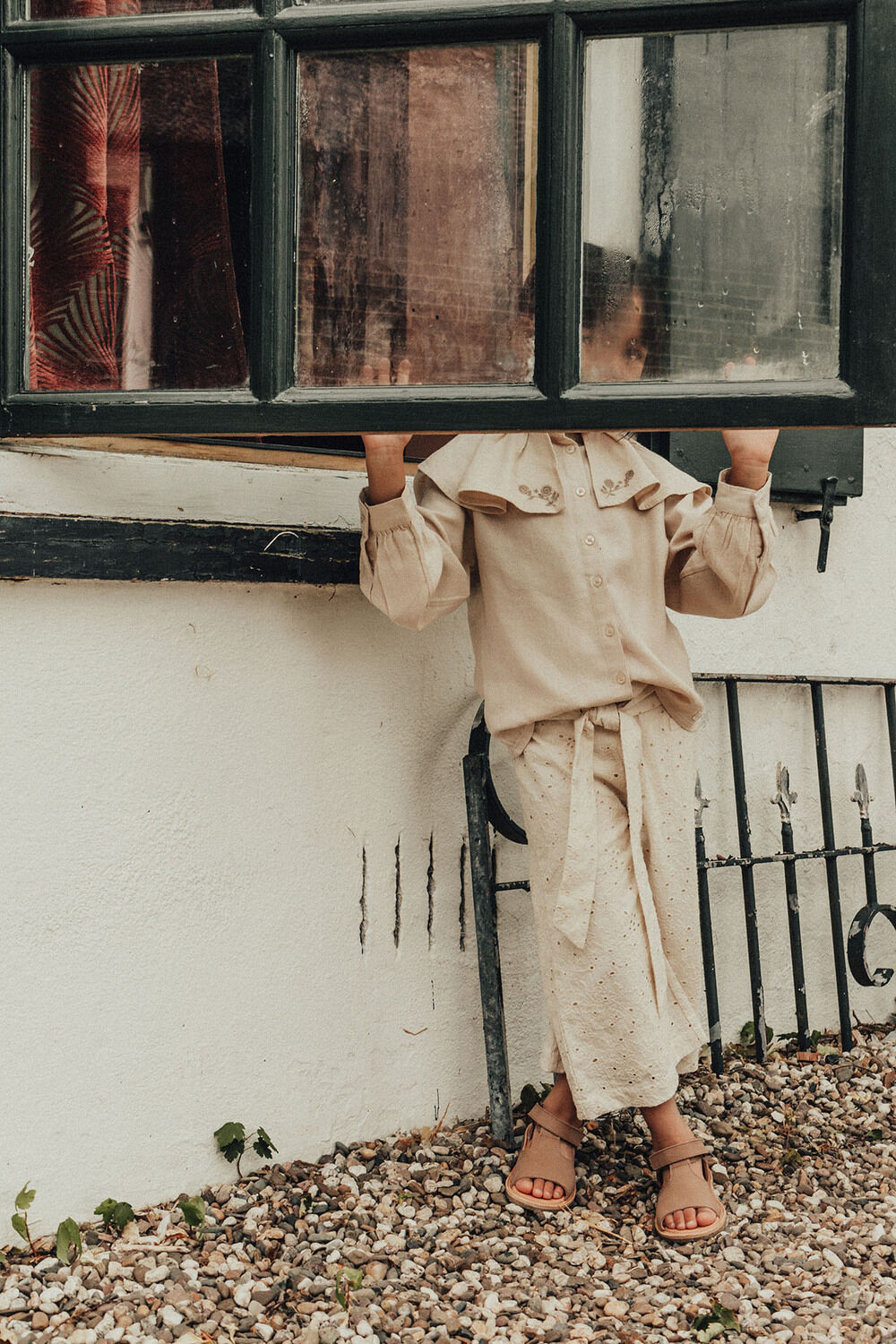 Wei&szlig;e BAJE STUDIO Hose MADDEN - large