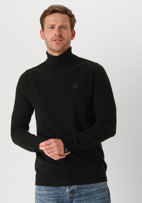 Schwarze BUTCHER OF BLUE Rollkragenpullover CLIFDEN COLL - large