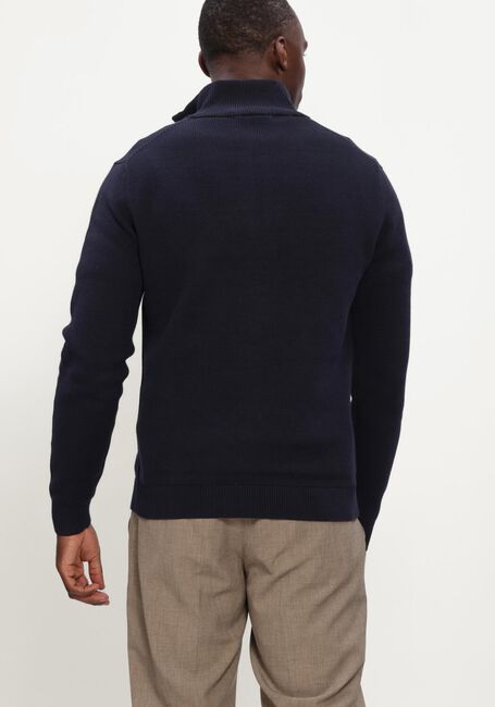 Dunkelblau SELECTED MEN Pullover SLHDANE LS KNIT STRUCTURE HALF ZIP NOOS - large