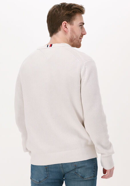Beige TOMMY HILFIGER Pullover RIB TEXTURE CREW NECK - large