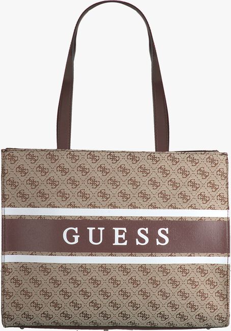 Braune GUESS Handtasche SALFORD TOTE - large