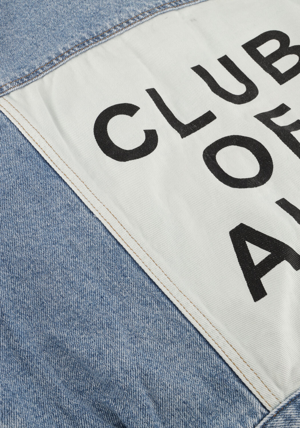 Hellblau ALIX THE LABEL Jeansjacke LADIES WOVEN SOFT DENIM PATCH JACKET - large