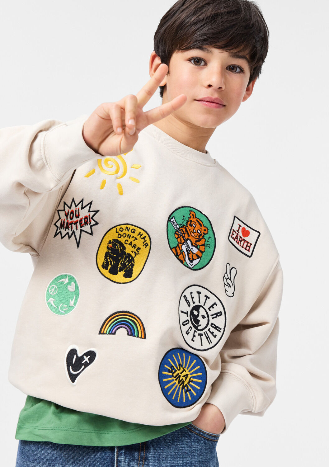 Ecru MOLO Sweatshirt MAR - large