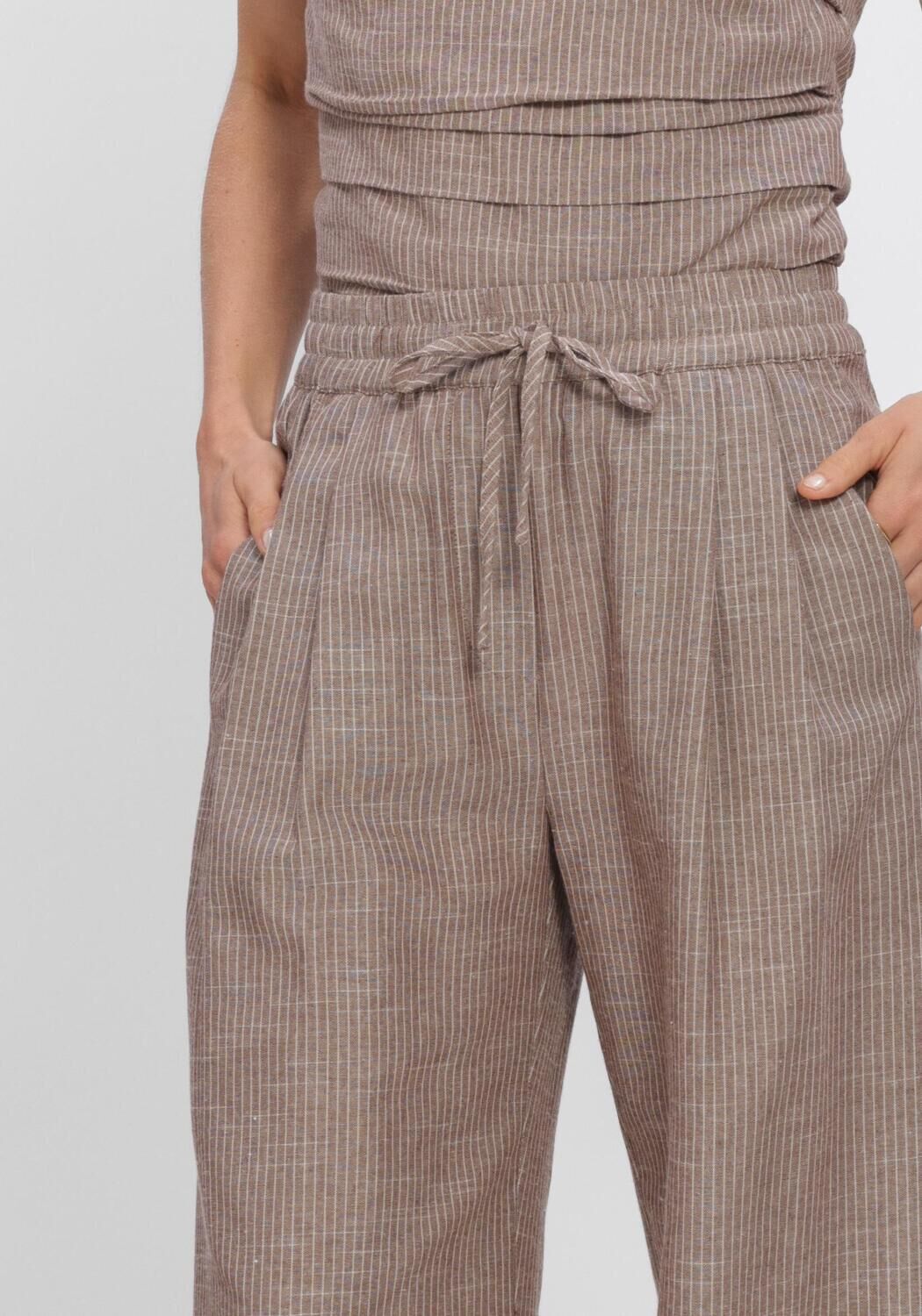 Sand CO'COUTURE Weite Hose JIHOCC STRIPE LL PANT - large