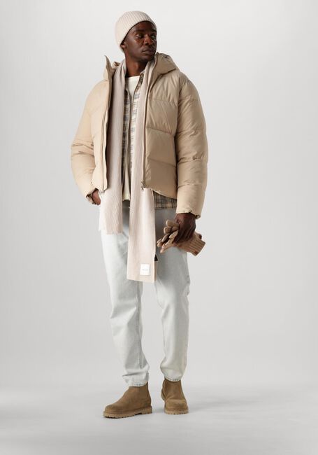 Beige ANERKJENDT Hemden AKHANKY CHECK TWILL OVERSHIRT - large