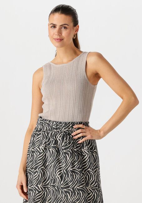Beige NEO NOIR Top OLLIE KNIT TOP - large