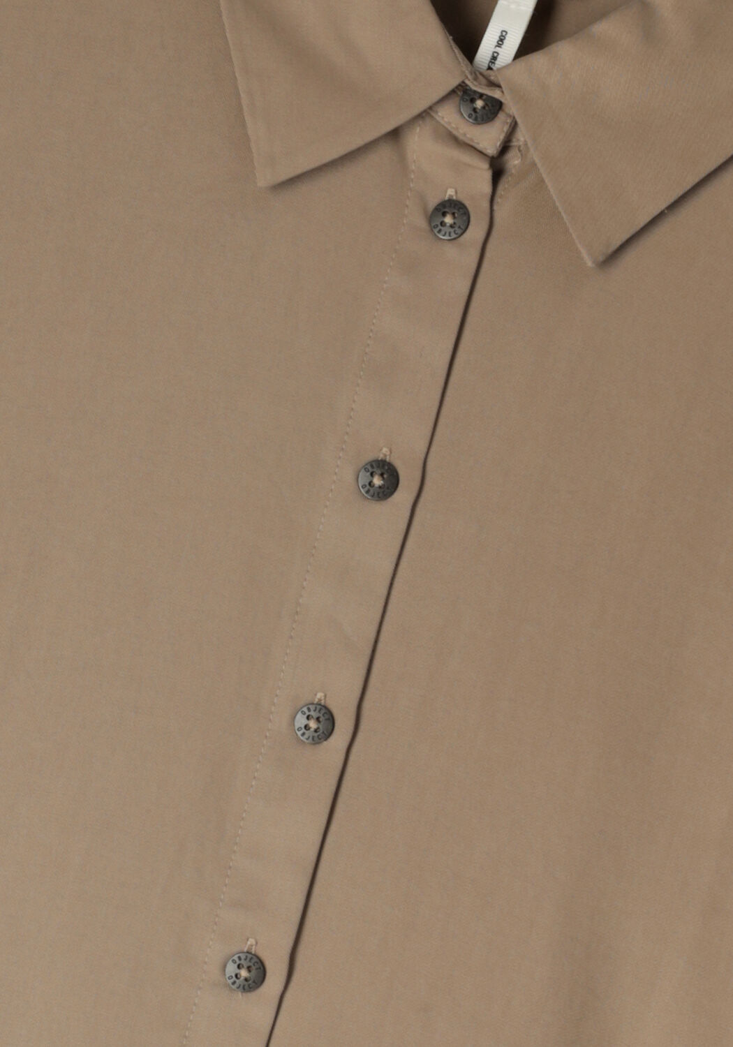 Braune OBJECT Blusen OBJTILDA BOXY SHIRT - large