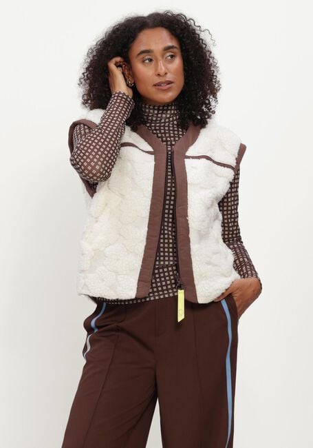 Creme POM AMSTERDAM Bodywarmer GIGI ECRU - large