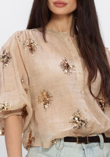 Beige NUKUS Blusen LYNN BLOUSE PAILLET - large