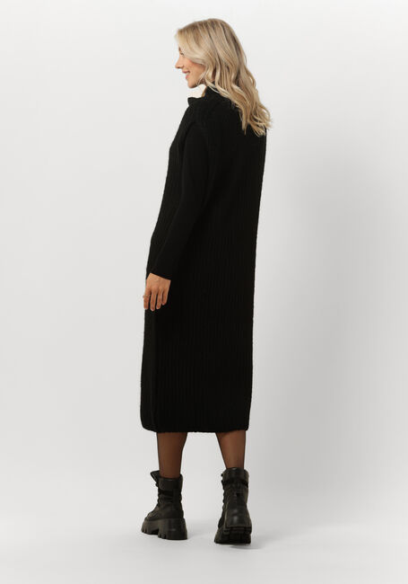 Schwarze 10DAYS Midikleid TURTLE NECK DRESS - large