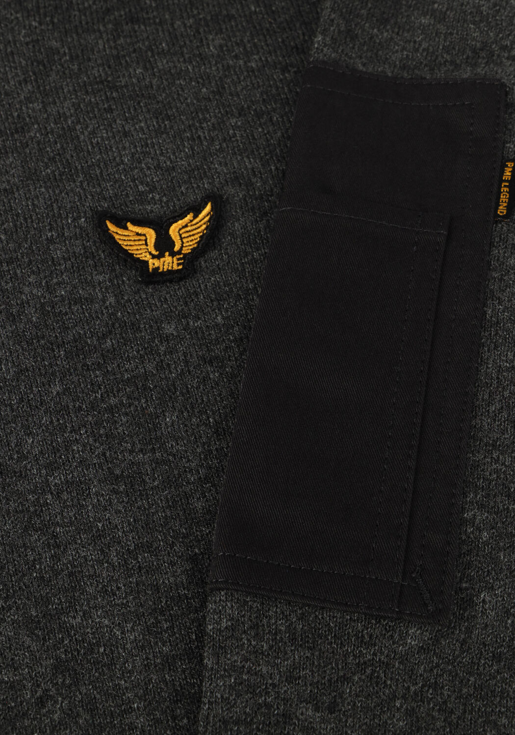 Graue PME LEGEND Pullover & Cardigans TURTLENECK COTTON KNIT - large