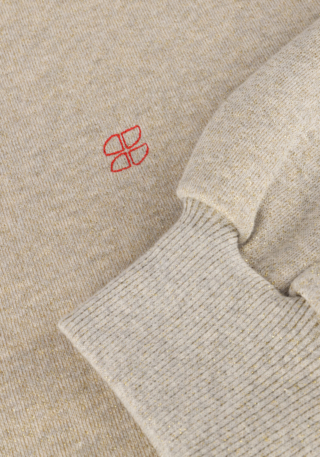 Goldfarbene BY-BAR Sweatshirt BIBI SPARKLE SWEATER - large