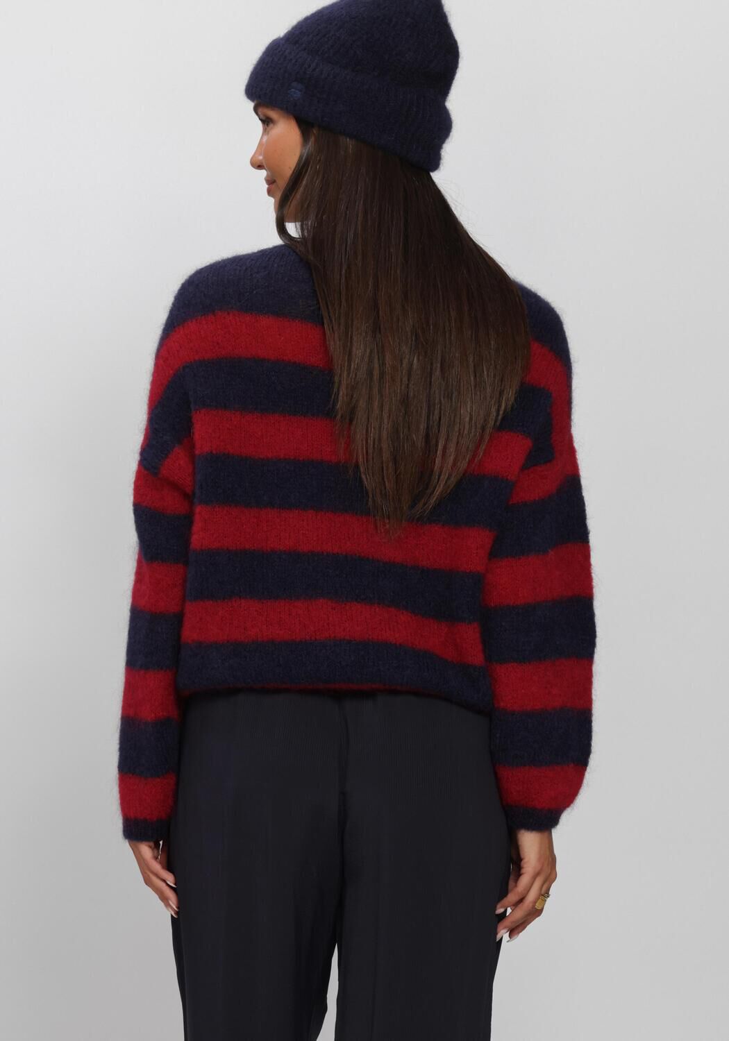 Bordeaux BY-BAR Pullover GIGI STRIPE PULLOVER - large