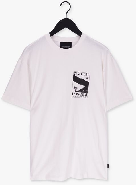 Weiße COLOURFUL REBEL T-shirt L'ISOLA BASIC TEE - large