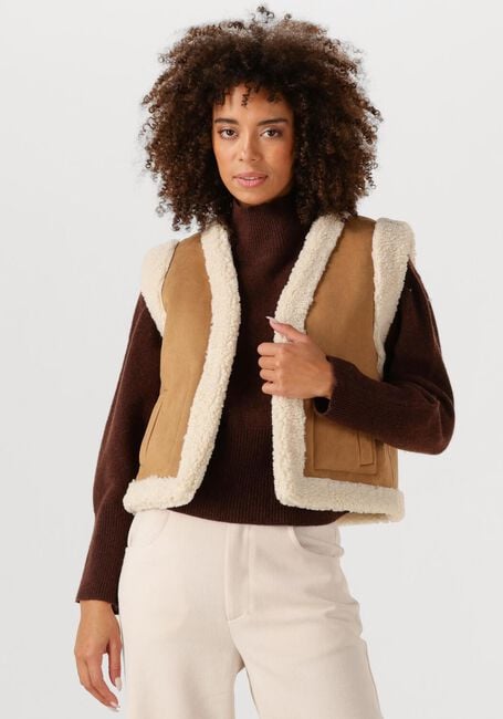Camelfarbene SUNCOO Gilet DUAL - large