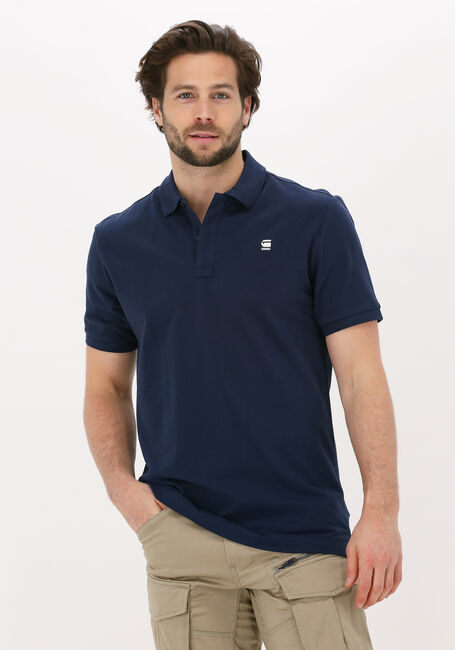 Dunkelblau G-STAR RAW Polo-Shirt DUNDA SLIM POLO S/S - large