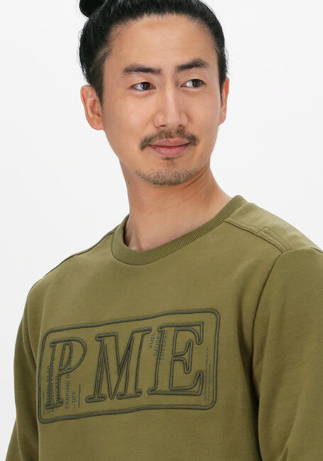 Grüne PME LEGEND Sweatshirt LONG SLEEVE R-NECK BRUSHED SWE - large