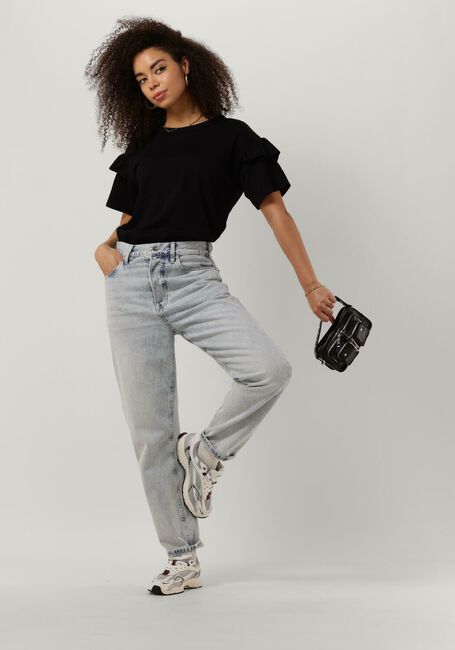 Schwarze SELECTED FEMME T-shirt SLFRYLIE SS FLORENCE TEE - large