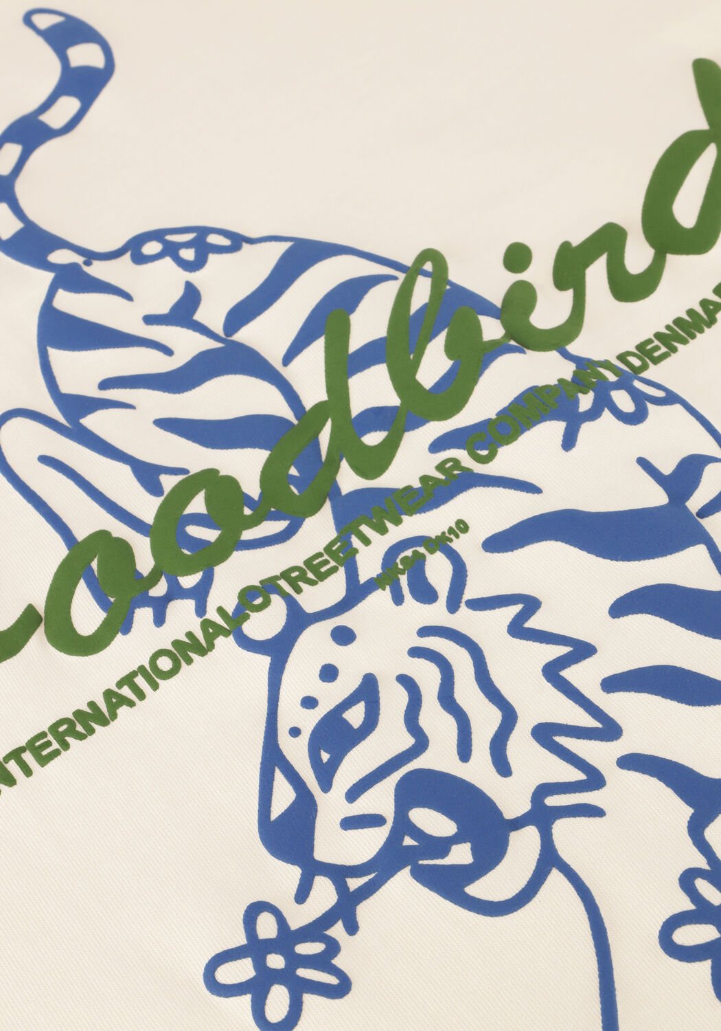 Ecru WOODBIRD T-shirt WBBAIN TIGER TEE - large