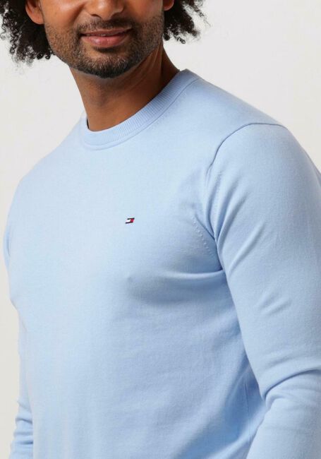 Hellblau TOMMY HILFIGER Pullover 1985 CREW NECK SWEATER - large