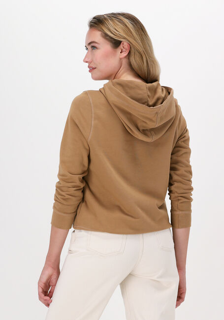 Khaki TOMMY HILFIGER Sweatshirt REGULAR FLOCK HOODIE - large