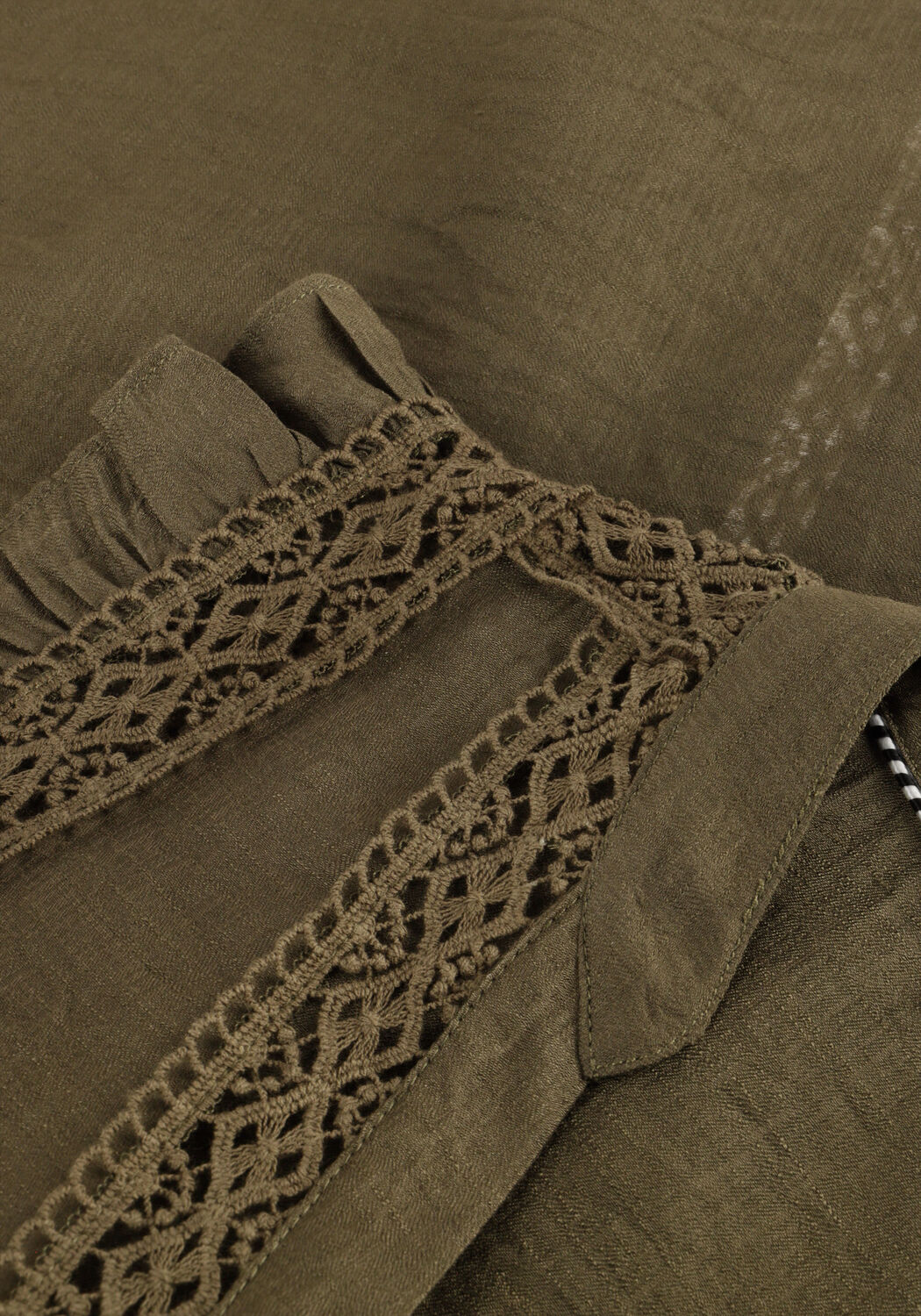 Olive CO'COUTURE Top CARYNCC FRILL TOP - large