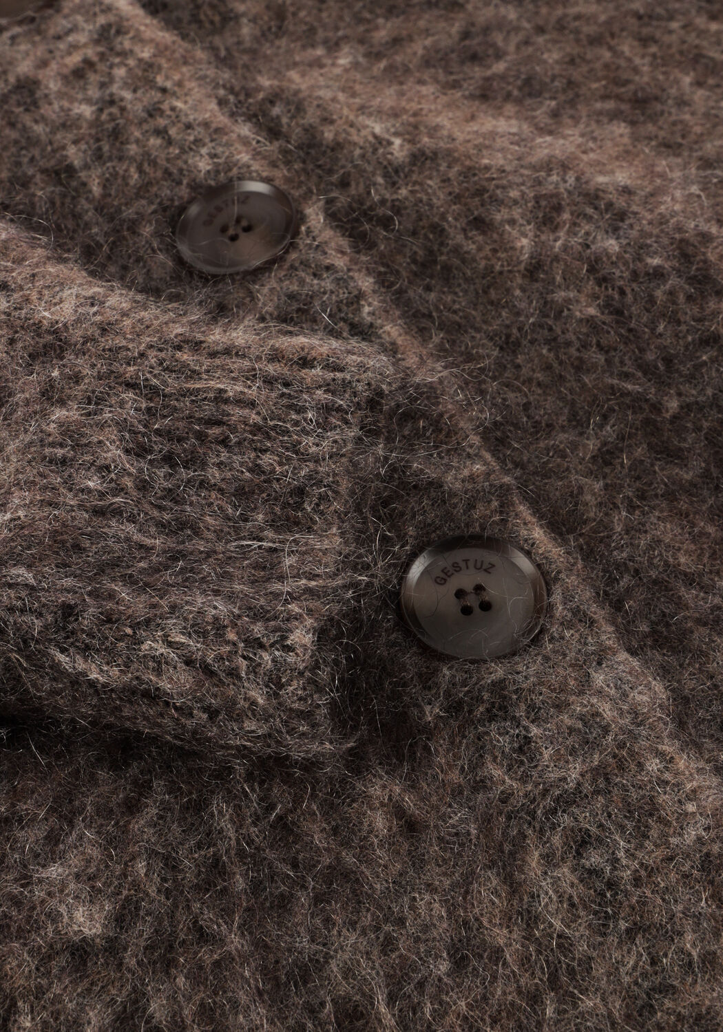 Braune GESTUZ Strickjacke GZDEBBIE CARDIGAN - large