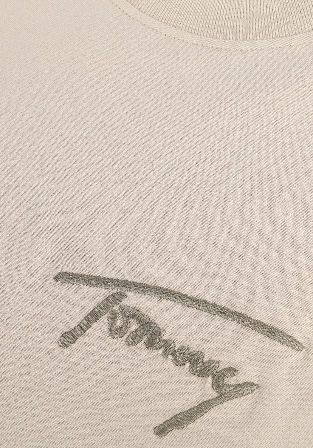 Beige TOMMY JEANS T-shirt TJM TOMMY SIGNATURE TEE - large