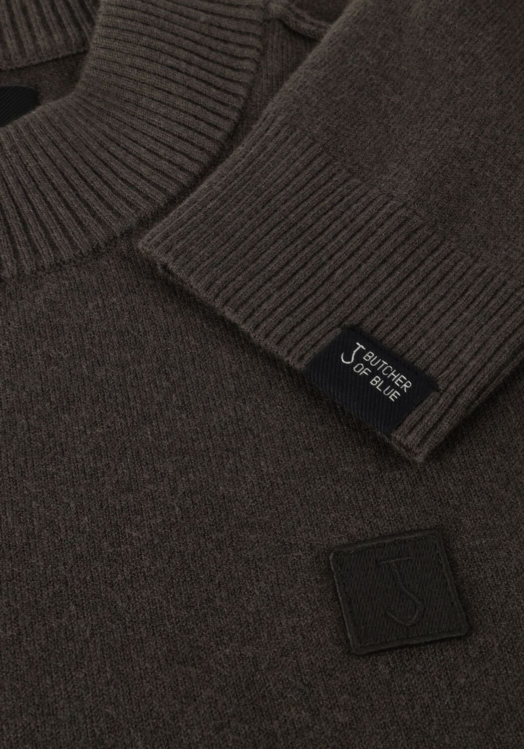 Braune BUTCHER OF BLUE Pullover CLIFDEN MOCK - large