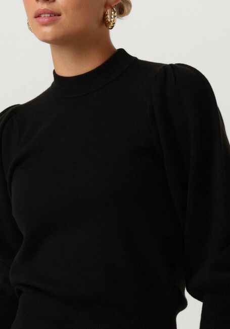 Schwarze JANICE Pullover TRUI GEBREID POF MOUW JAY - large