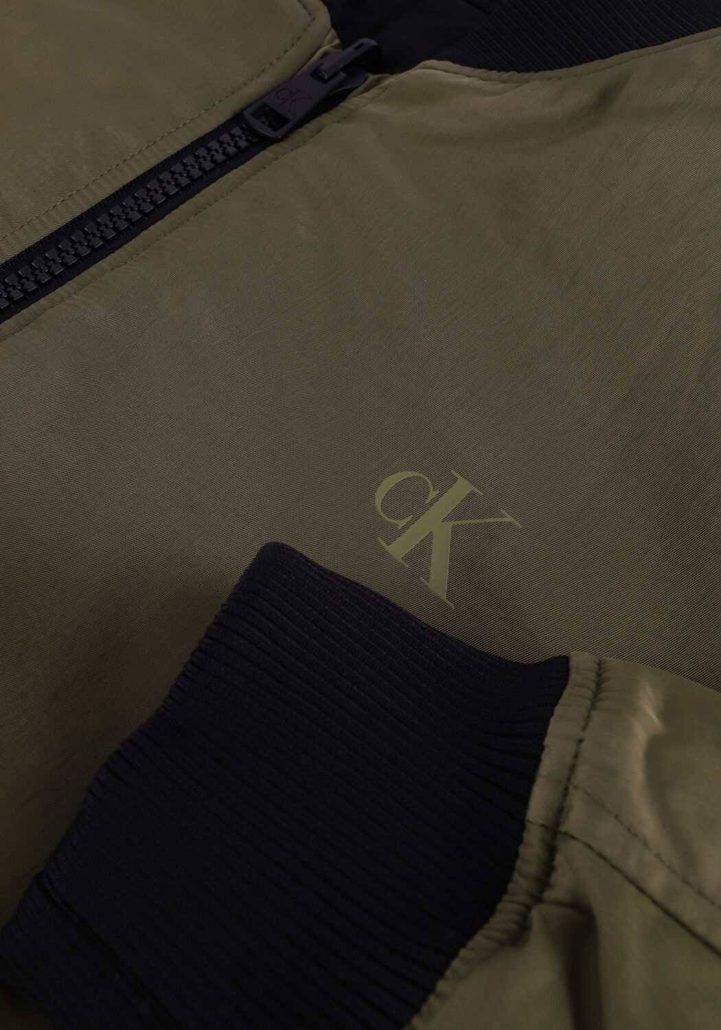 Olive CALVIN KLEIN Jack REVERSIBLE BOMBER JACKET - large