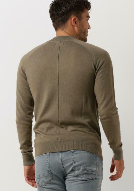 Grüne DSTREZZED Pullover MOCK NECK SOFT COTTON MELANGE - large