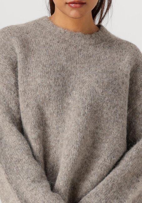 Graue SELECTED WOMEN Pullover SLFGABRIELLA LS KNIT NEW O-NECK - large