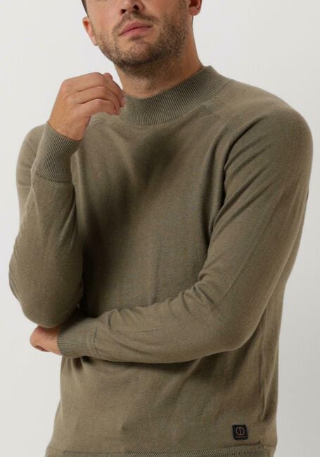 Grüne DSTREZZED Pullover MOCK NECK SOFT COTTON MELANGE - large