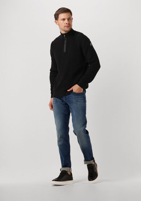 Schwarze VANGUARD Pullover HALP ZIP COLLAR COTTON STRUCTURE - large