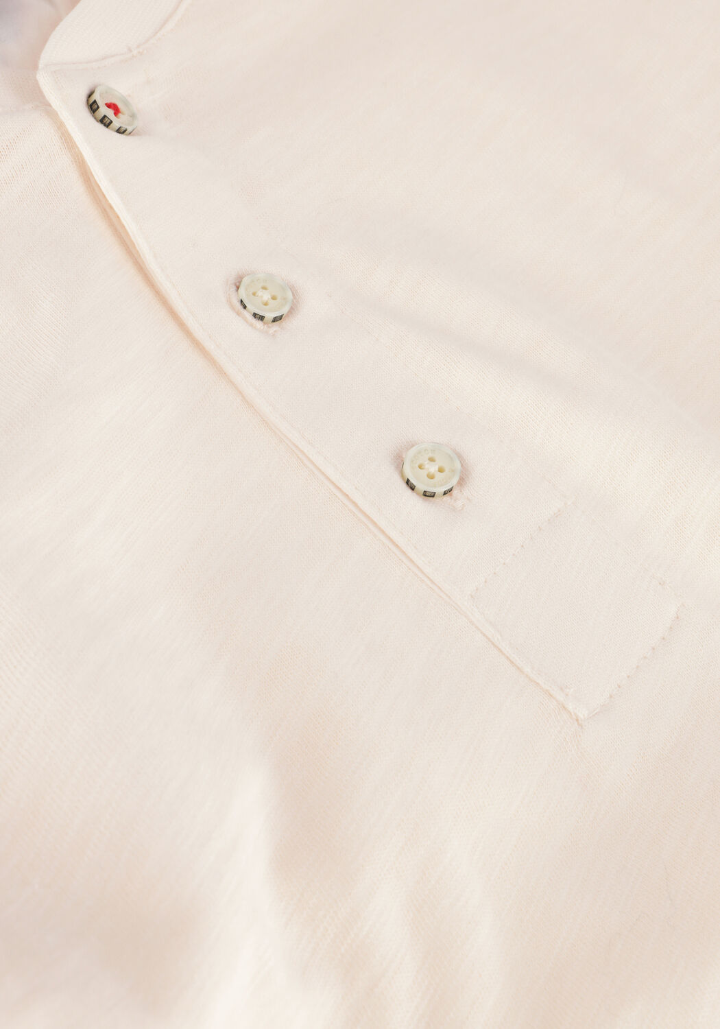 Nicht-gerade weiss SCOTCH & SODA Polos & T-Shirts SLUB HENLEY LONG SLEEVE TEE - large