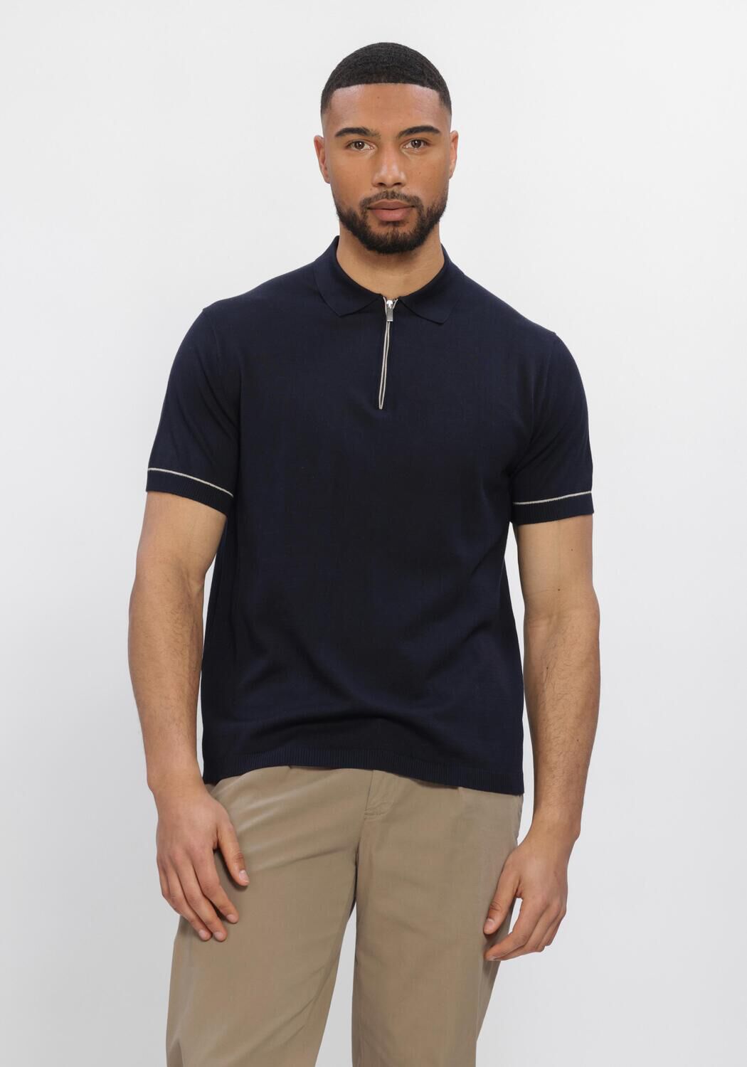 Dunkelblau STEFANO LAURAN Polo-Shirt POLO BASTIAN - large