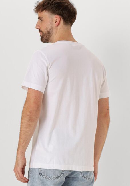 Weiße CALVIN KLEIN T-shirt WOVEN LABEL REGULAR TEE - large