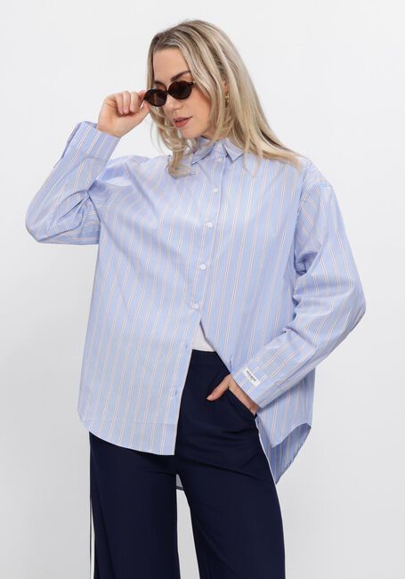 Blaue PENN & INK Blusen BLOUSE STRIPE - large