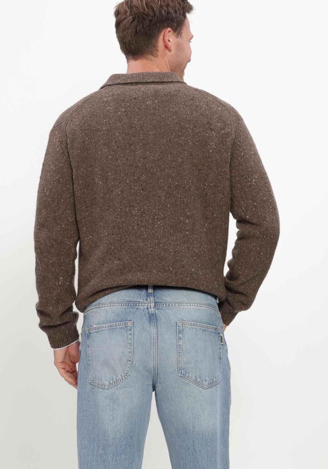 Braune THE GOODPEOPLE Pullover KPOLO - large