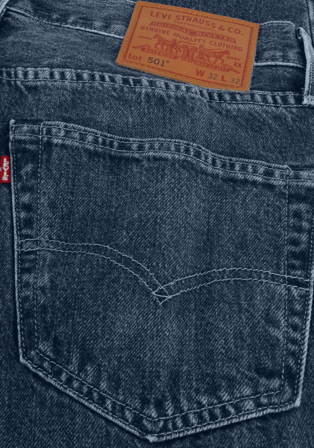 Blaue LEVI'S Straight leg jeans 501 LEVIS ORIGINAL FIT - large