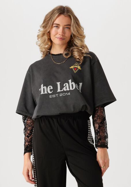 Dunkelgrau ALIX THE LABEL T-shirt LADIES KNITTED THEL LABEL T-SHIRT - large