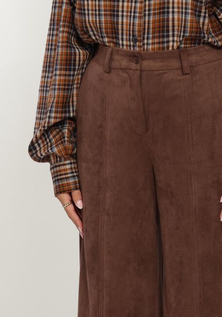 Braune OBJECT Weite Hose OBJMIYA HW WIDE PANTS - large