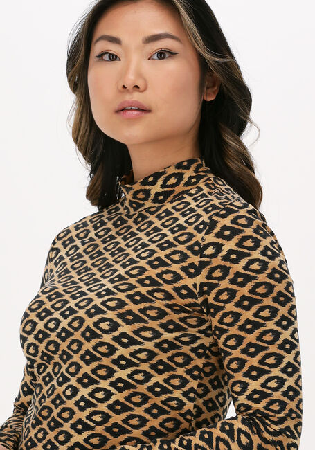 Braune SCOTCH & SODA Top PRINTED LONG SLEEVED MOCK NECK - large