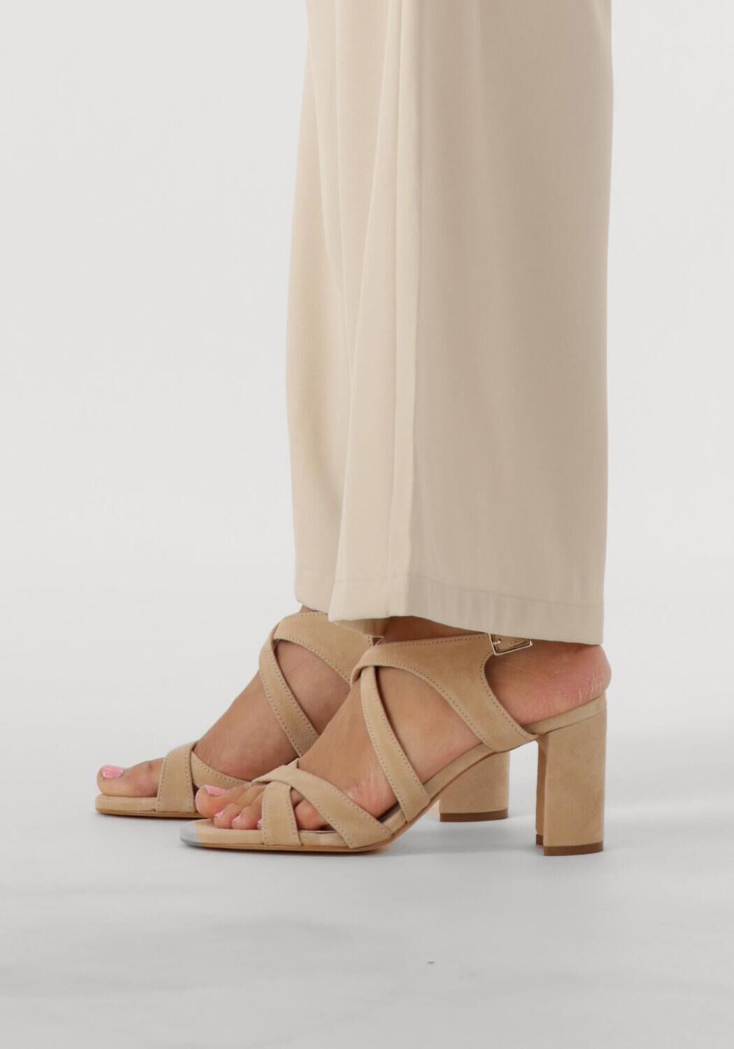 Beige NOTRE-V Sandaletten mit Absatz 22552 - large